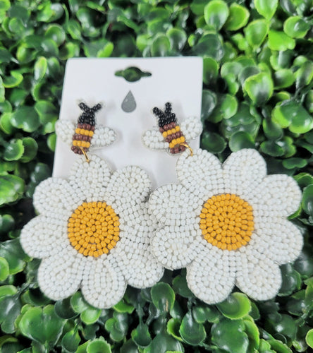 Flower Bee earrings