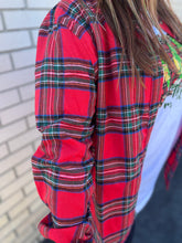 Load image into Gallery viewer, Christmas Flannel Top