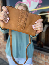 Load image into Gallery viewer, Braided Flap Crossbody