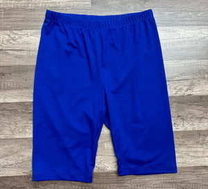 Royal Blue Biker Shorts