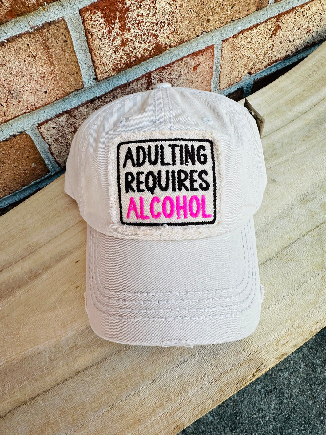 Adulting Requires Alcohol Hat