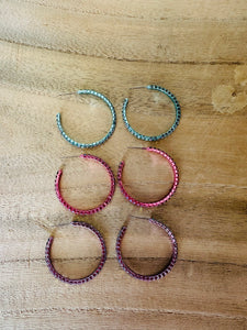 Small Bling Hoops