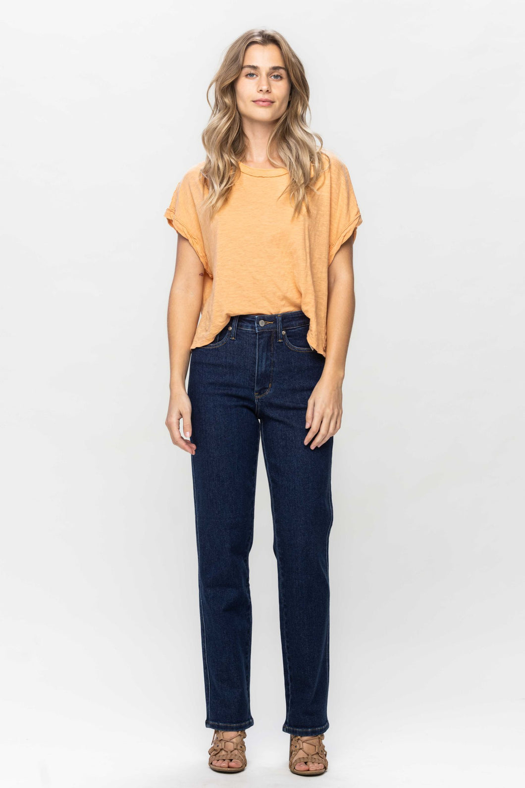 Tummy Control Straight Leg Judy Blue Jeans Style 88575