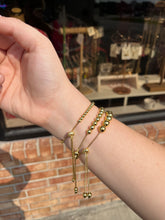 Load image into Gallery viewer, 14K Gold Plated Beaded Adjustable Bracelet