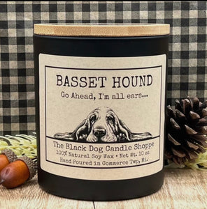 Bassett Hound Candle