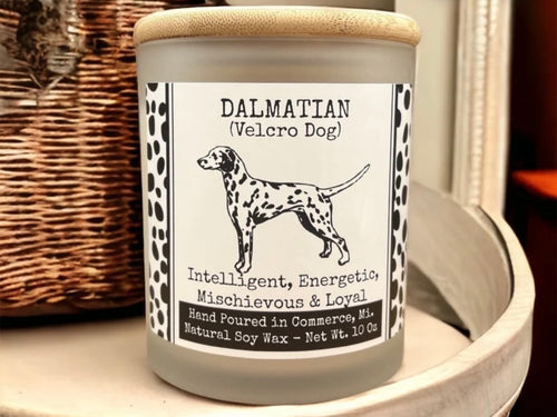 Dalmatian Candle