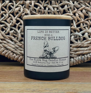 French Bulldog Candle