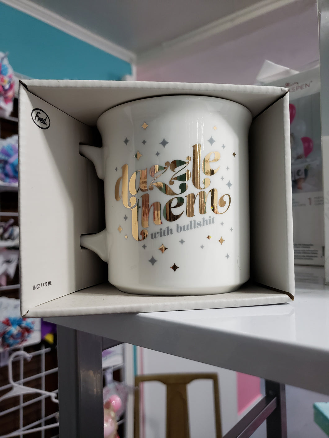 Dazzle them with Bullshit Coffee Cup by Genuine Fred - Southern Fashionista Boutique 
