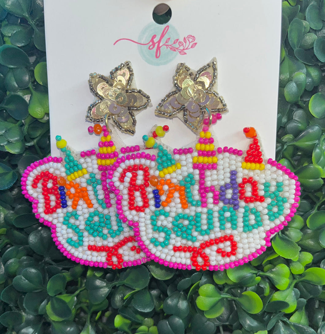 Birthday Squad Earrings - Southern Fashionista Boutique 