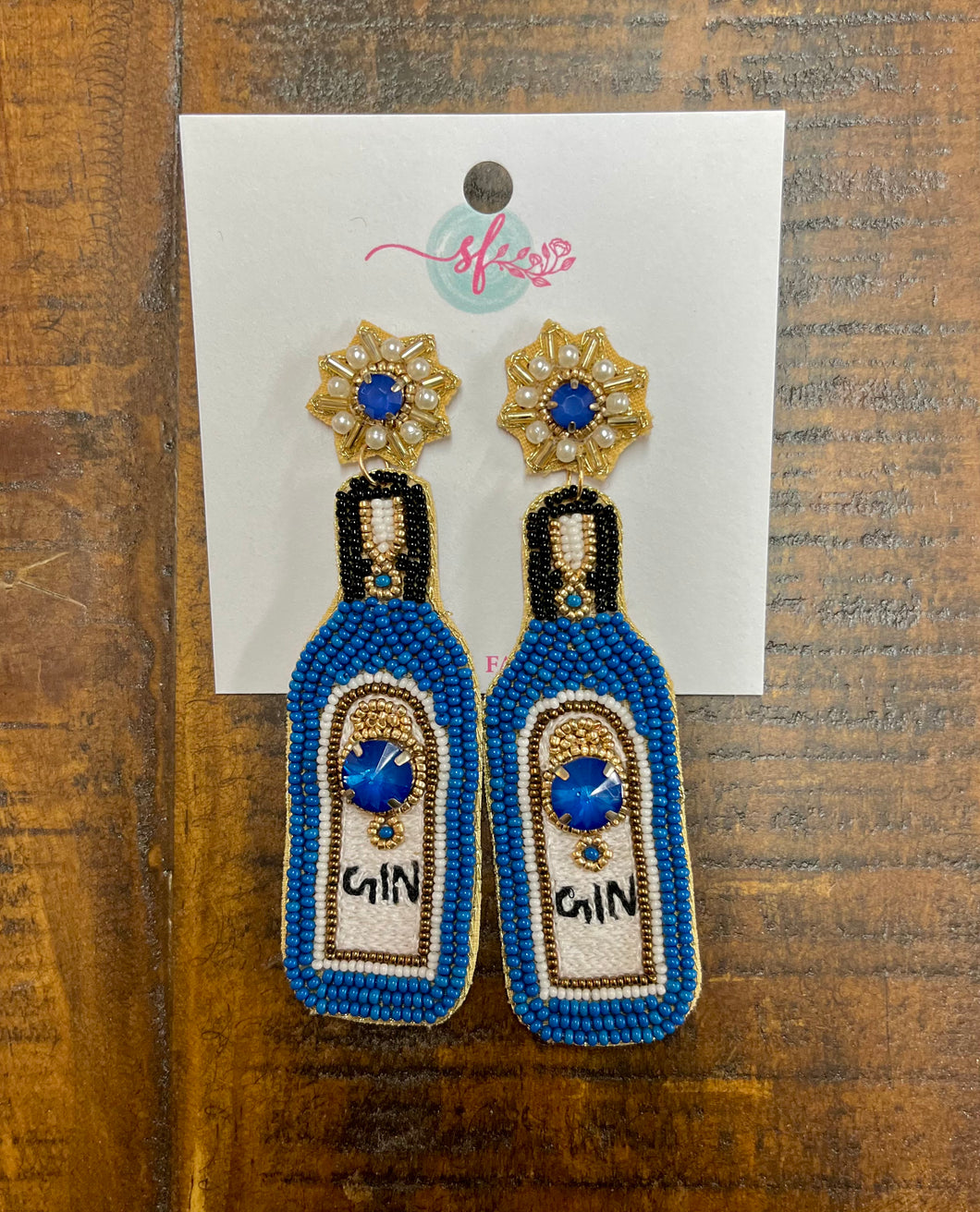 Gin Seed Bead Earrings - Southern Fashionista Boutique 