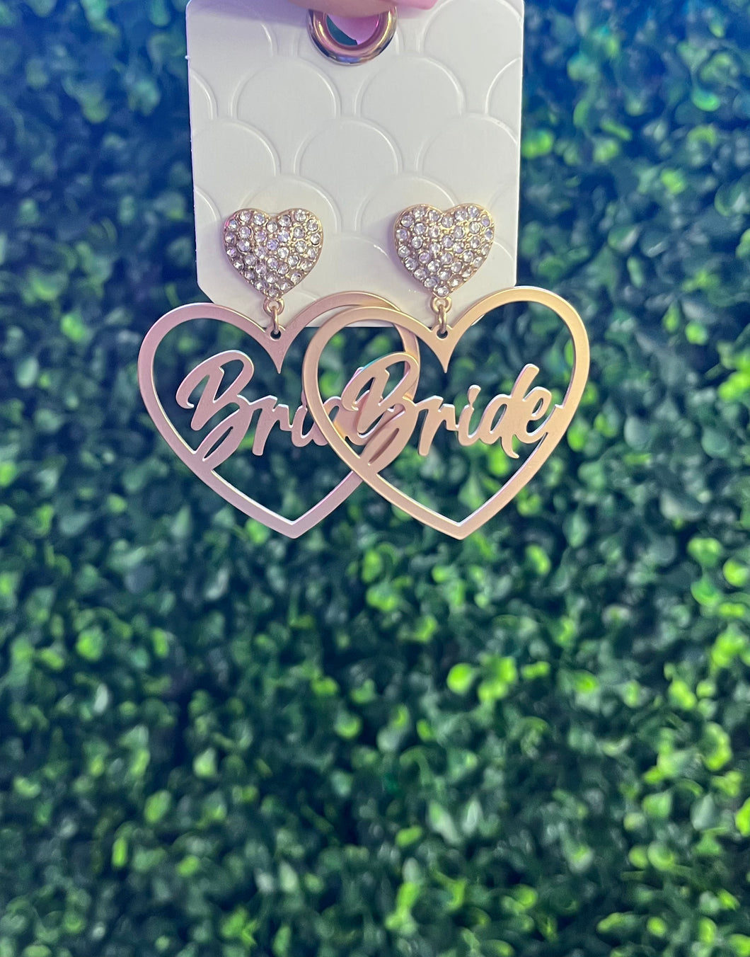 Bride Heart Earrings - Southern Fashionista Boutique 