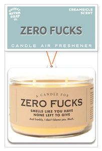 Zero F**** Air Freshener - Southern Fashionista Boutique 