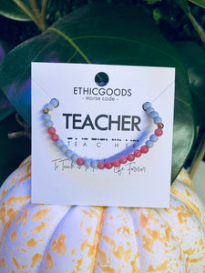 Teacher Morse Code Bracelet - Southern Fashionista Boutique 