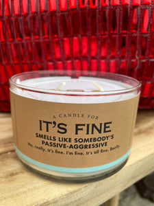 It’s Fine Candle by Whiskey River