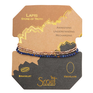 Scout Delicate Stone Lapis - Stone of Truth Bracelet / Necklace - Southern Fashionista Boutique 