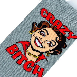 Crazy B**ch Socks by Odd Socks - Southern Fashionista Boutique 
